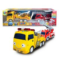 [pororomall] Tayo Mažasis Autobusiukas Toto ir Frank Veiksmo Žaislų Rinkinys yellow