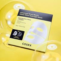 Advanced Snail Mucin Glass Glow Hydrogel Mask (5 Sheets) white