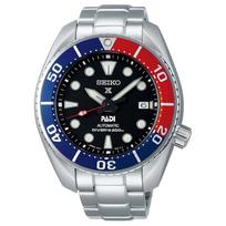 SEIKO 200 meters waterproof automatic/manual mechanical movement Steel Strap 45mm men's watch black dial SPB181J1 juoda