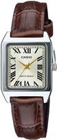 CASIO Standard LTP-V007L-9B Women's Watch, Analog 3-Hand, Champagne Gold & Brown, Leather Band, Overseas Model gray