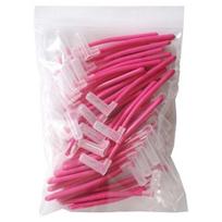 MS L type interdental brush SSSS, 50 pieces, 1 piece pink