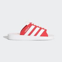 Adidas GAZELLE BEACH SLIDES Raudoni šlepetės-basutės Unisex ORIGINALS JQ7424 Raudona/Avalynė Balta/Avalynė Balta 44.7