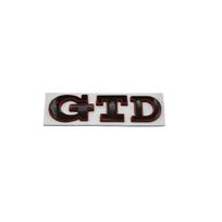 GTD Emblem for POLO Golf 5-7 Generations: Personalized Rear Trunk Tail Logo black