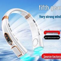 Portable Bladeless Neck Fan CN plug (adapter included) white