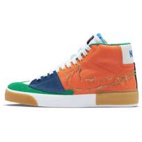 Nike Zoom Blazer Mid Edge SB Daugiaspalviai Unisex Sportbačiai Saugiai Oranžiniai Universiteto Aukso Balti DA2189-800 43 red