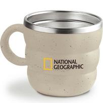 Lilpang Kids National Geographic Dishwasher Safe Tube Stainless Steel Handle Cup Ocean, Mixed Colors, 1 Piece gray