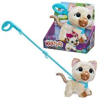 HASBRO FurReal Vaikštantis kačiukas (Šviesiai ruda), interaktyvus augintinis, kuris reaguoja į balsą ir garsą, vaikams nuo 4 metų, F8132, originalus produktas blue