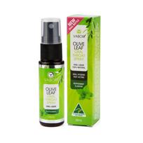 Vabori Olive Leaf Oral Throat Spray Peppermint Flavour Oral Spray 25ml black
