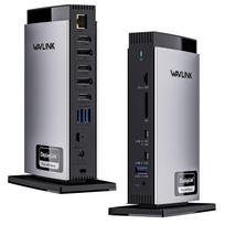 WAVLINK DisplayLink Compatible Universal Docking Station Triple 4K Support for Laptops Compatible with Mac and Windows 2 5 130W AC Power Supply juoda