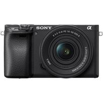 SONY Mirrorless Interchangeable Lens Camera Power Zoom Lens Kit Black BQ Interchangeable Lens 6400K Black 6400 (Included Lens SELP16502) ILCE-6400K juoda