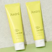 Amini Daily Hypoallergenic Hydrating Collagen Sun Cream 50ml (SPF50+) 2 units, single item beige