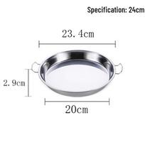 Stainless Steel Cold Noodle/Rice Roll Steaming Pan gray