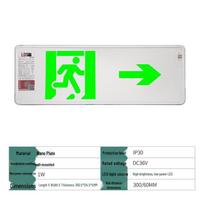 Lux 36V LED Ultra-Thin Emergency Exit Sign Light white