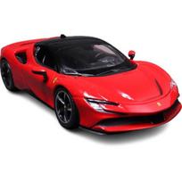 Brago 1:24 Ferrari Stradale SF90 automobilio liejinys, raudona, populiarūs korėjietiški žaislai, populiarūs korėjietiški žaislai red