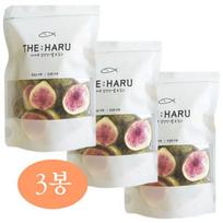 The Haru Freeze-Dried Fig Chips S (Bundle) 100% fruit sweet crunchy dessert, 55g, 3 pieces, Korean nuts white