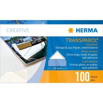 Herma Dideli Skaidrūs Nuotraukų Kampeliai 100 vnt.