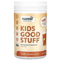 Nuzest, Geri dalykai vaikams, Multi-vitaminų gėrimo mišinys, Vanilės karamelės skonio, 7,9 uncijos (225 g)