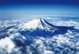 1000 Piece Jigsaw Puzzle Fuji Micro Piece Mt. ~Aerial View~ (26x38cm) white