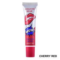 Shiny, sparkly pearl lipstick, long-lasting, non-sticky, sexy, 6-color peel-off liquid waterproof 01 Cherry Red, 1 piece, 01 Cherry Red gray