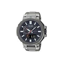 CASIO PRO TREK Collection Dual Display Watch Quartz Movement Titanium Strap Watch Men's Watches PRX-8001YT-7JF gray