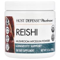 „Host Defense“, „Mushrooms™“, „Reishi“, grybų grybienos milteliai, 3,5 uncijos (100 g)