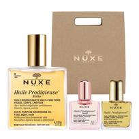 Nuxe Will Prodigy Multi Rich Oil 100ml + Dry Oil 10ml + Floral Oil 10ml, 1 set beige