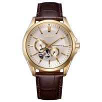 Laikrodis Mechaninis Laikrodis Atviras Širdies Mechaninis Vandeniui Atsparus Auksinis Rudas [Citizen] NP1013-02P Vyriškas ruda
