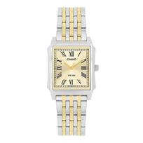 Casio Retro Analoginis Kvadratinis Metalinis Laikrodis Mtp B190sg 9bvdf MTP-B190SG-9BVDF beige
