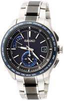 [Seiko laikrodis] Brightz saulės radijo sportinė linija, anglies pavidalo juodas ciferblatas, titano modelis, safyro stiklas SAGA261 vyriškas sidabras sidabras