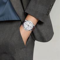 CASIO 50 meters waterproof Quartz leather strap men's watch white dial MTP-1314PL-7AV balta