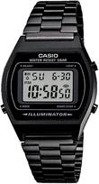 Casio Vintage B640WB-1A Unisex Digital Watch All-Black Stainless Steel Band gray