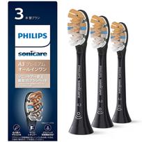 Philips Atsarginis Šepetėlis Sonicare Premium Šepetėlio Galvutė Reguliari Originali A3 Juoda Viskas Viename (3 vnt) HX9093/96 juoda