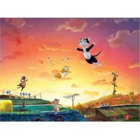 Puzzle Life Stray Cat Kits - Dream of Flying 300 pieces, Korean popular puzzles yellow