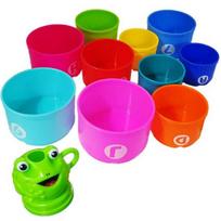 Frog shower cup bath toy, Korean Bath Toys red