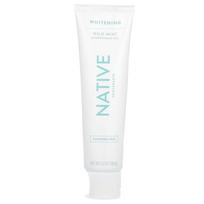 Native, Whitening Fluoride-Free Toothpaste, Wild Mint and Peppermint Oil, 4.1 oz (116 g) white