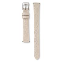 SEIKO Genuine Leather Watch Strap, Crocodile-Embossed Cowhide, Smart Change, 12mm, Model RS11C12WT, White, Ladies' balta