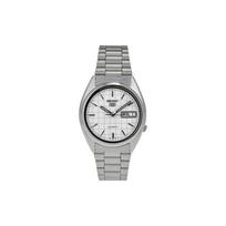 SEIKO 5 series Automatic steel strap same style for men and women white dial SNXF05K1 sidabras