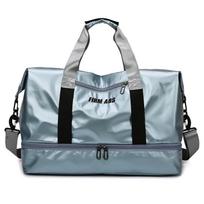 Canchi Large Capacity Sports Travel Bag with Trolley Sleeve šviesiai mėlyna spalva
