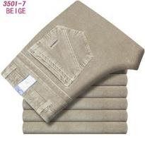 Rudens žiemos aksominės velvetinės kelnės Vyriškos verslo laisvalaikio kelnės Laisvos elastinės vidutinio amžiaus tiesios vilnos storos velvetinės kelnės 31 beige