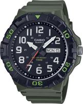 CASIO Standard Big Face Quartz Watch MRW-210H-3AV / -210H-5AV Men's Khaki / Military Green Overseas Model [Parallel Import] black