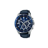 Casio CASIOEDIFICE series 100 meters waterproof quartz movement leather strap Japanese and Korean watch men's watch blue dial EFR-552L-2AV mėlyna
