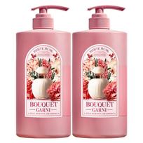 Bouquet Garni Silk Keratin Shampoo White Musk, 1L, 2 ea. pink