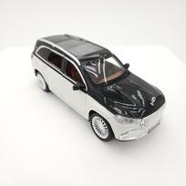 Išskirtinis 1:1:24 mastelio Mercedes-Benz Maybach visureigio metalinis modelis - Juoda ir balta versija black
