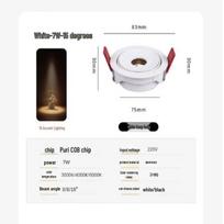 Ultra-Thin Recessed Anti-Glare Bedside LED Downlight