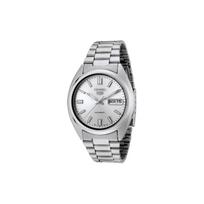SEIKO 30m Water Resistant Automatic Mechanical Movement Stainless Steel Strap Watch Men's Watches SNXS73K1 Silver Dial white