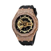 CASIO Unisex Liquid Crystal/Analog Dual Display Series Gold Watch GA-110GB-1A(Watch4--) black