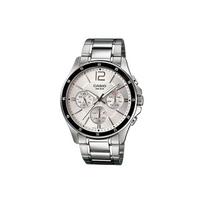 Casio Standard Series Unicorn Minimalist Business Waterproof Quartz Movement Stainless Steel Watch Men watches White MTP-1374D-7A Random Watch Box gray