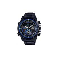 Casio EDIFICE serija Madingas gradiento danga Verslo Bluetooth jungtis Klasikinis rodyklės Dvigubas ekranas Saulės energija varomas Kvarcinis ECB-800DC-1APR juoda