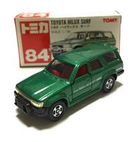 Tomica 84 Toyota Hilux Surf SCALE red box (green) 1/65 beige