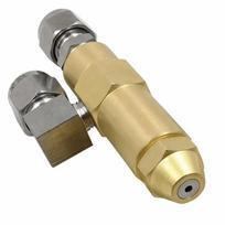 Ventiliatoriaus srovės sifono antgalis Nerūdijančio plieno jungtys Alyvos degiklio antgalis Purškimo pramonė Orifice 0.7mm beige